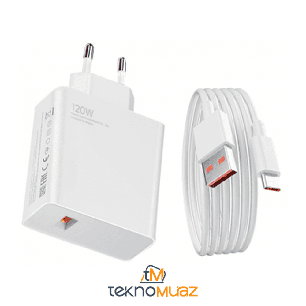 Xiaomi 120 Wat Turbo Şarj Aleti Takımı (kablo+başlık)